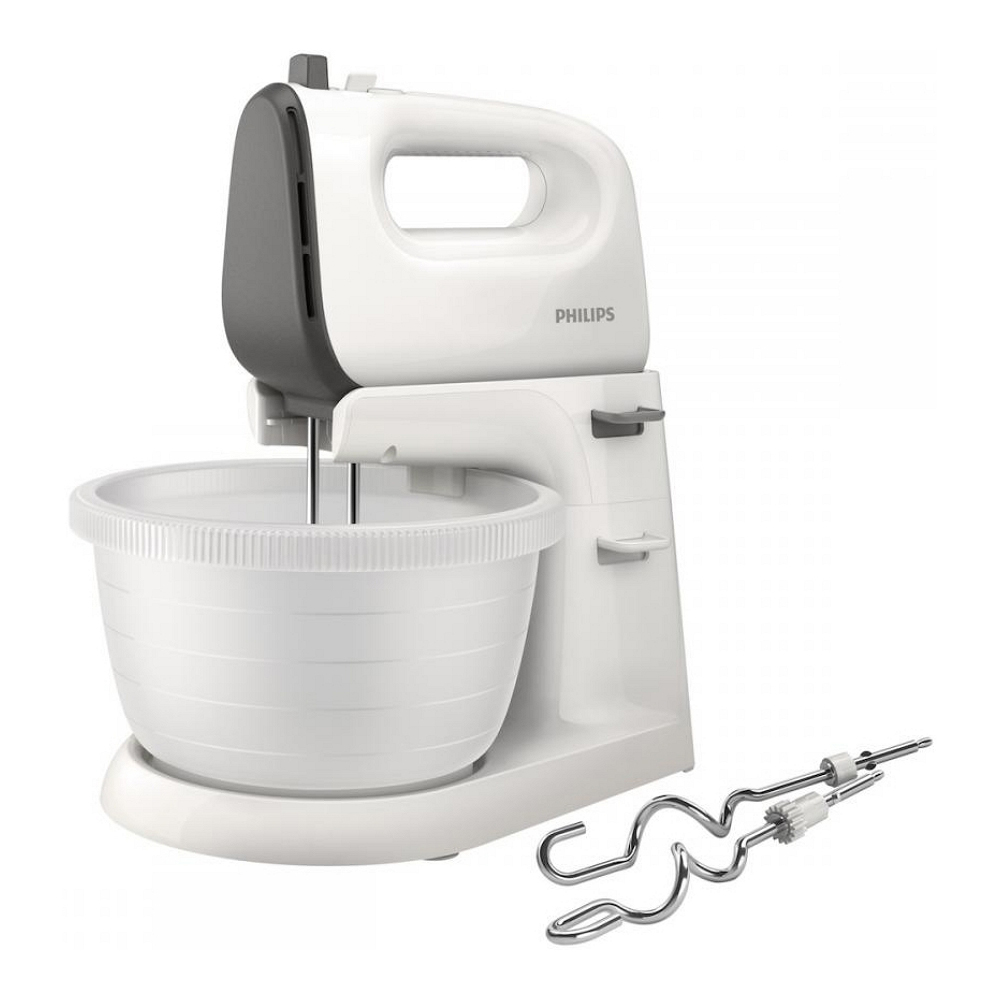 Миксер Стационарный Philips HR374500 / 5 скоростей / Белый photo 1