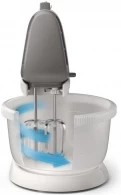 Mixer Philips HR374500, 450 W, 5 trepte viteza, Alb