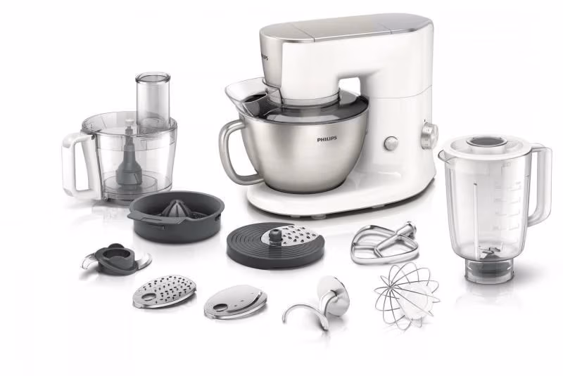 Robot de bucatarie Philips HR7958/00, 7 trepte viteza, Argintiu 