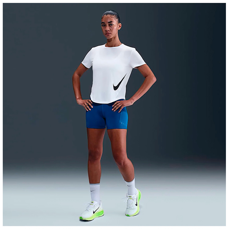Tricou Nike W NK TEMPO SWSH HBR DF SS TOP M Alb Femei photo 2
