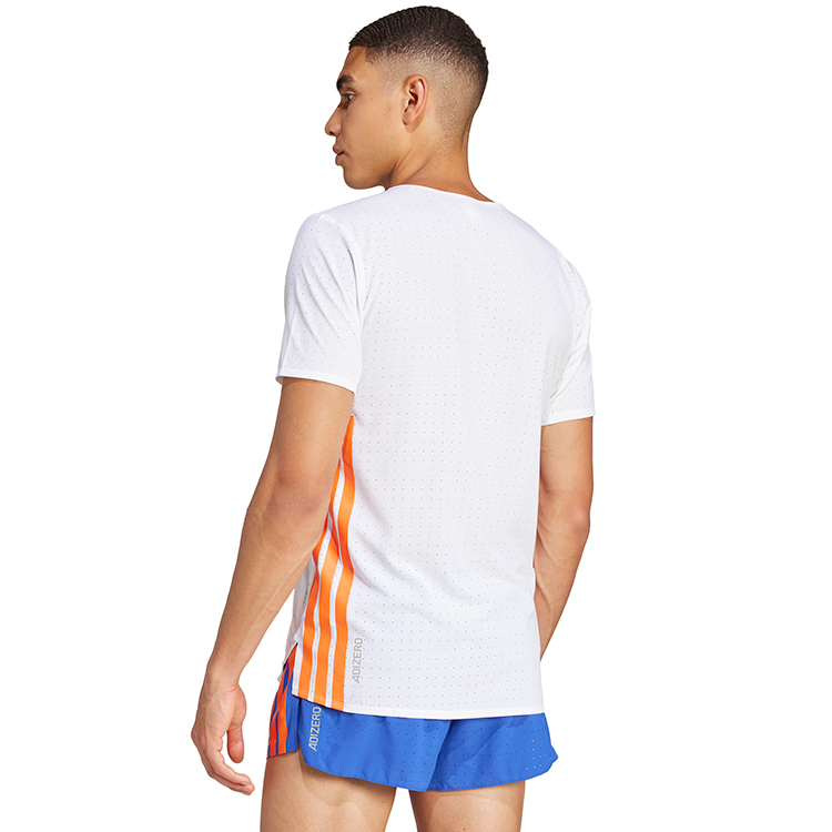 Tricou bărbătesc Adidas ADIZERO TEE M S Alb photo 2