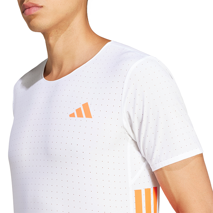 Tricou bărbătesc Adidas ADIZERO TEE M S Alb photo 3