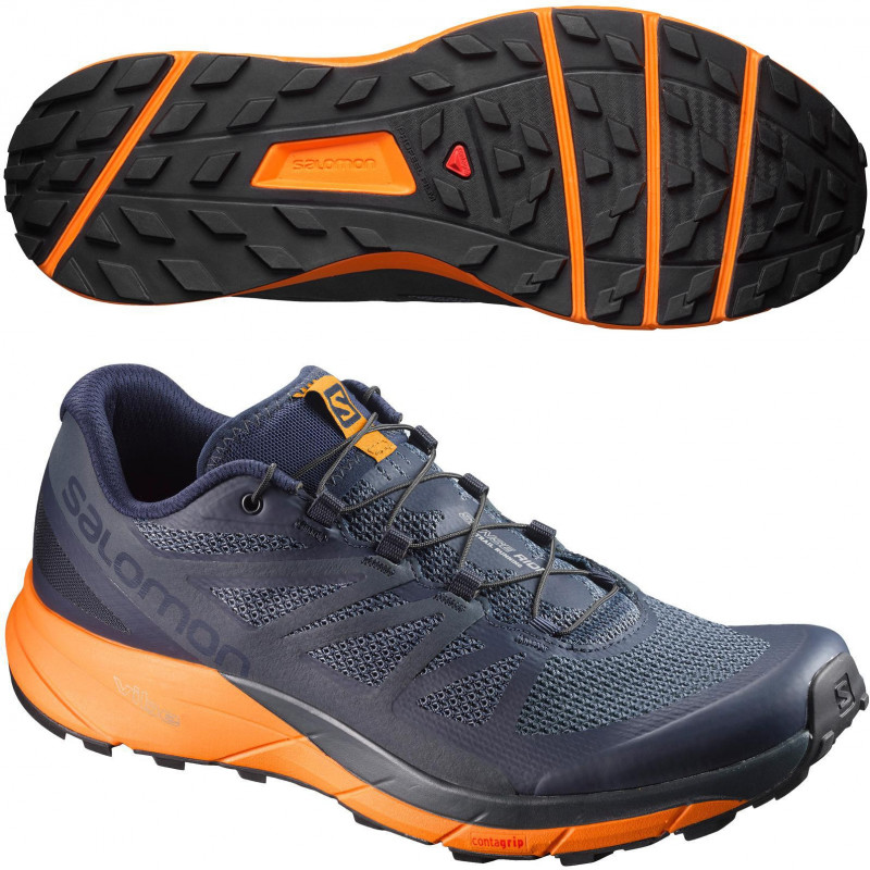 Кроссовки Salomon SENSE RIDE / Мужской / 42 / Темно-синий/Оранжевый photo 3
