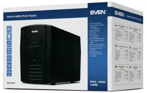 Источник бесперебойного питания (UPS) Sven Pro 1000 /720W (USB)