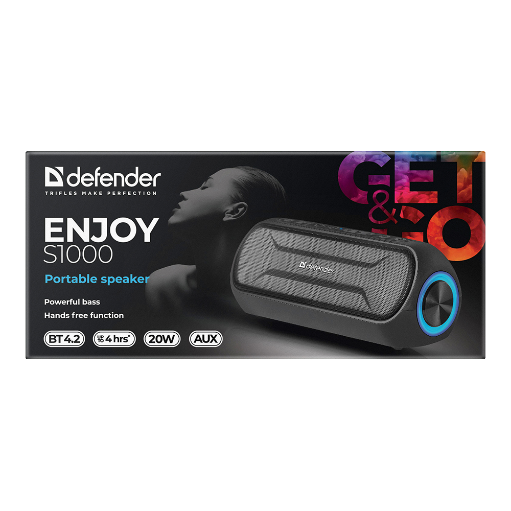 Портативная колонка Defender Enjoy S1000 Черный photo 6