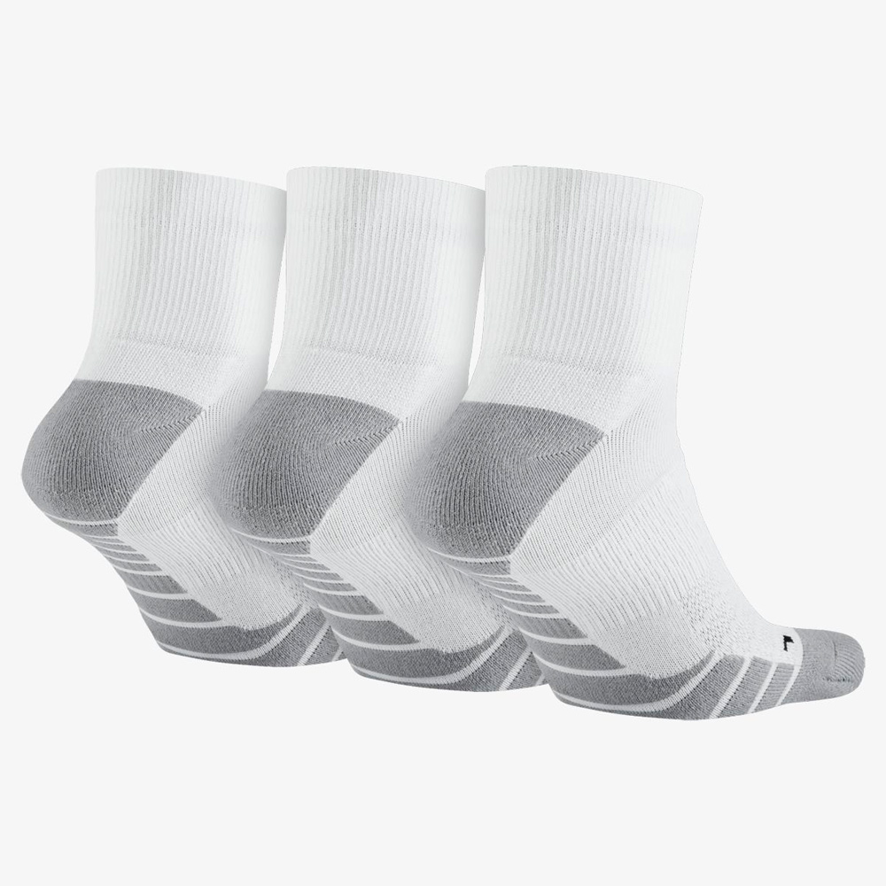Носки Унисекс Nike U NK DRY CUSH QTR 3PR L Белый/Серый/Черный photo 2