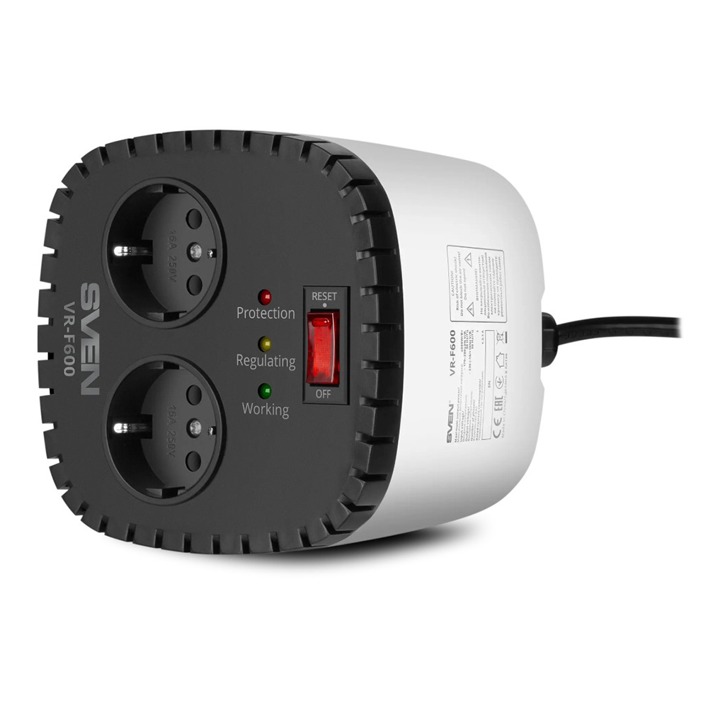Stabilizator de tensiune Sven VR-F600 photo 1 Stabilizator de tensiune Sven VR-F600 photo 1