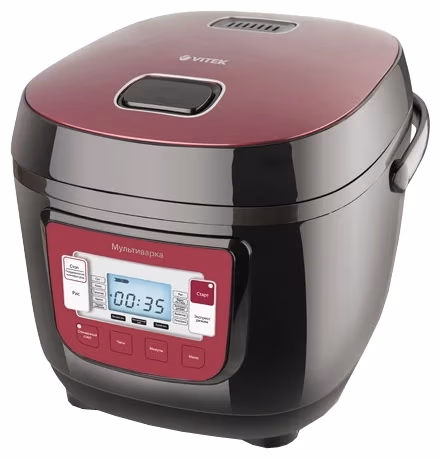 Мультиварка Vitek SR-TMH18, 800 Вт, 8 программ, Коричневый с чёрным