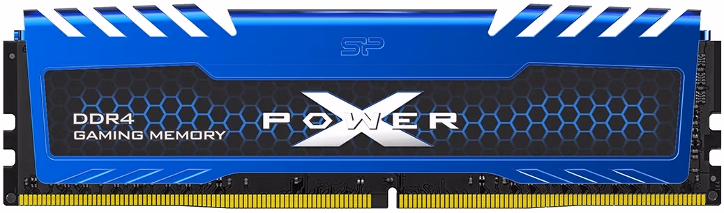 8GB DDR4-3200 Silicon Power XPOWER Turbine DDR4 Gaming UDIMM, PC25600, CL16, 1Gx8, 1.35V, Intel® XMP, Blue Aluminium Heatsink