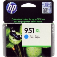 HP 951XL (CN046AE) Cyan Ink Cartridge, for OfficeJet PRO 8100 ePrinter , Pro 8600 Plus e-All-in-One , Pro 8600A (A911a) e-All-in-One , Pro 276dw , Pro 251dw, 1500 pages thumbnav 1