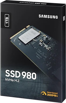 M.2 NVMe SSD 1.0TB  Samsung SSD 980, PCIe3.0 x4 / NVMe1.4, M2 Type 2280 form factor, Seq. Read: 3500 MB/s, Seq. Write: 3000 MB/s, Max Random 4k: Read /Write: 500K/480K IOPS, Samsung Pablo Controller, 512MB LPDDR4, V-NAND 3-bit MLC photo 2
