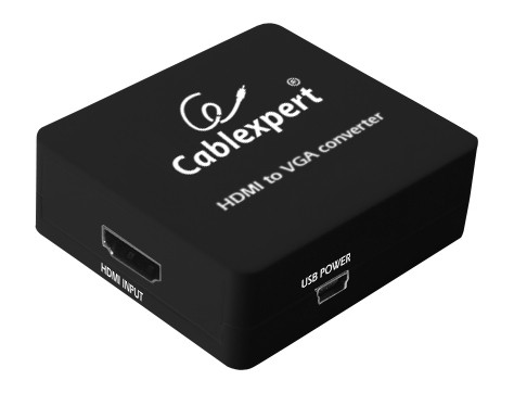 Adaptor Cablexpert DSC-HDMI-VGA-001, HDMI to VGA converter photo 1 Adaptor Cablexpert DSC-HDMI-VGA-001, HDMI to VGA converter photo 1