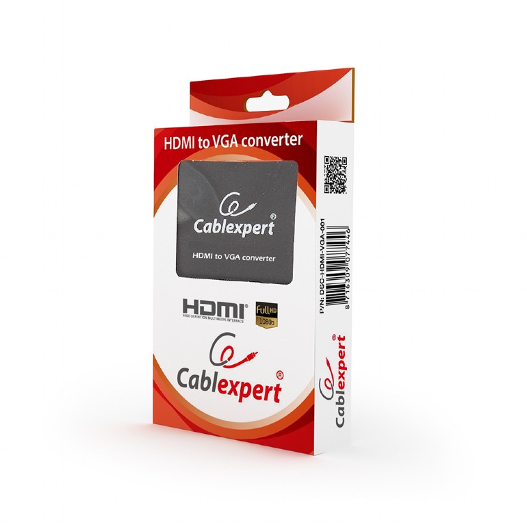 Adaptor Cablexpert DSC-HDMI-VGA-001, HDMI to VGA converter photo 3