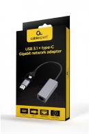 USB 3.1 + USB Type-C / Gigabit Ethernet Adapter  / Gembird A-USB3AC-LAN-01 thumbnav 3