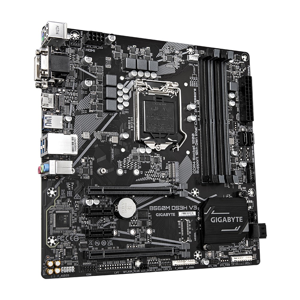 Placa de baza GIGABYTE B560M DS3H V3 / 1200 / H470 / DDR4 / mATX photo 3