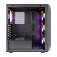 Carcasa Gaming 1STPLAYER AY7 / no PSU / Side-Window / 3x120mm / ATX / Black thumbnav 3