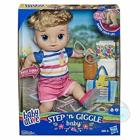 BA STEP N GIGGLE BABY BOY BLD HAIR photo 1