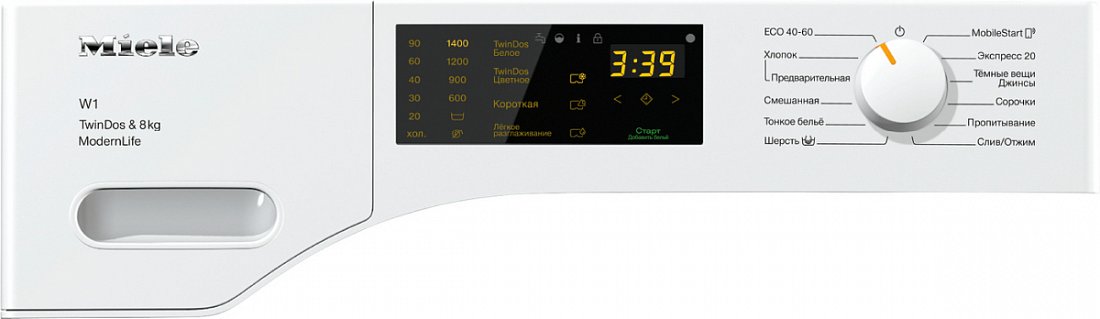 Стиральная машина Miele WWD660WCS TDos&8kg 8 кг / 1400 об/мин / A+++ / Белый photo 2
