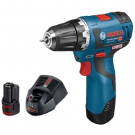 Masina de gaurit si insurubat  cu acumulator Bosch GSR 12V-20 2x2.0Ah, 06019D4001 thumbnav 3