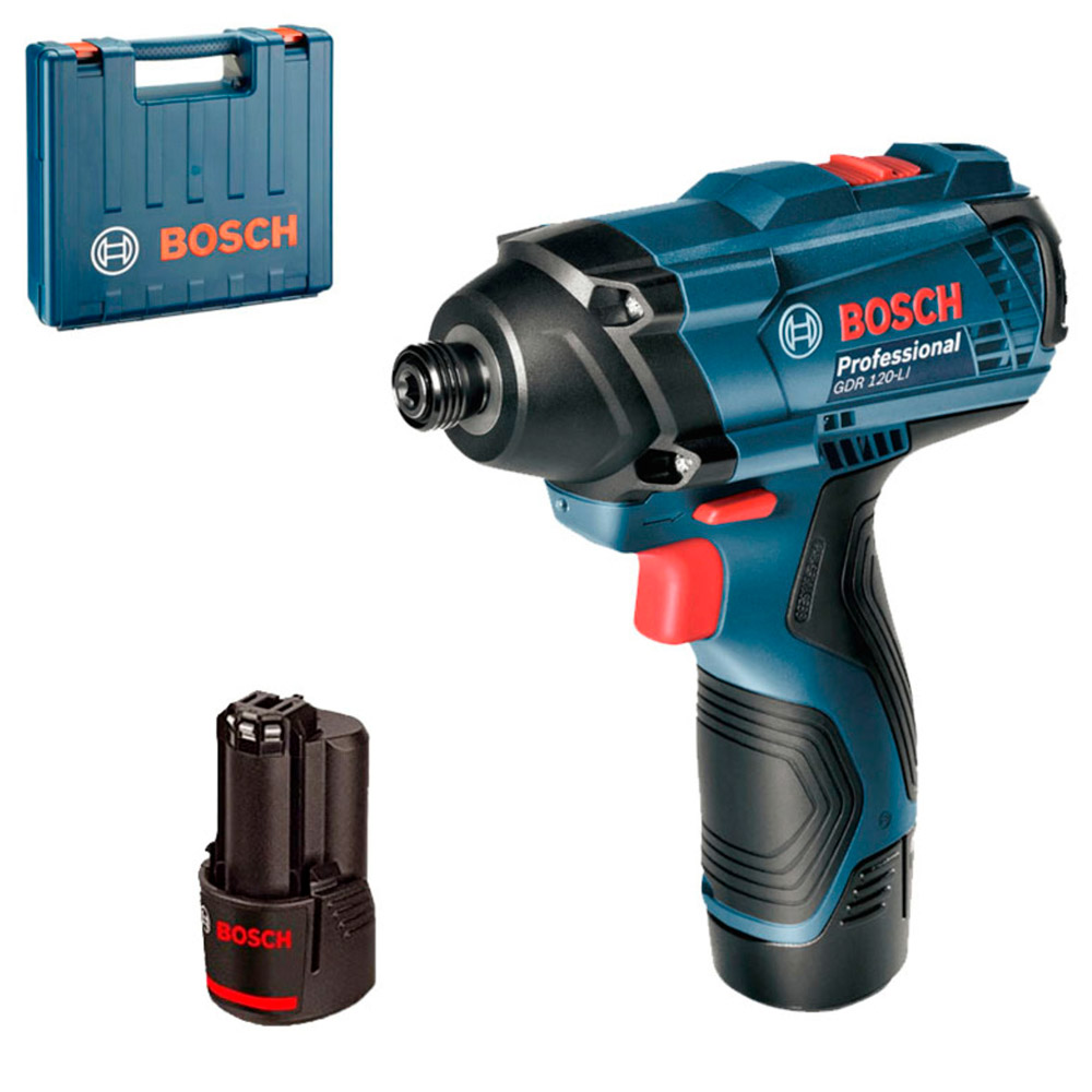 Аккумуляторный ударный гайковерт Bosch GDR 120-Li 2x1.5 Ah, 06019F0001 photo 3