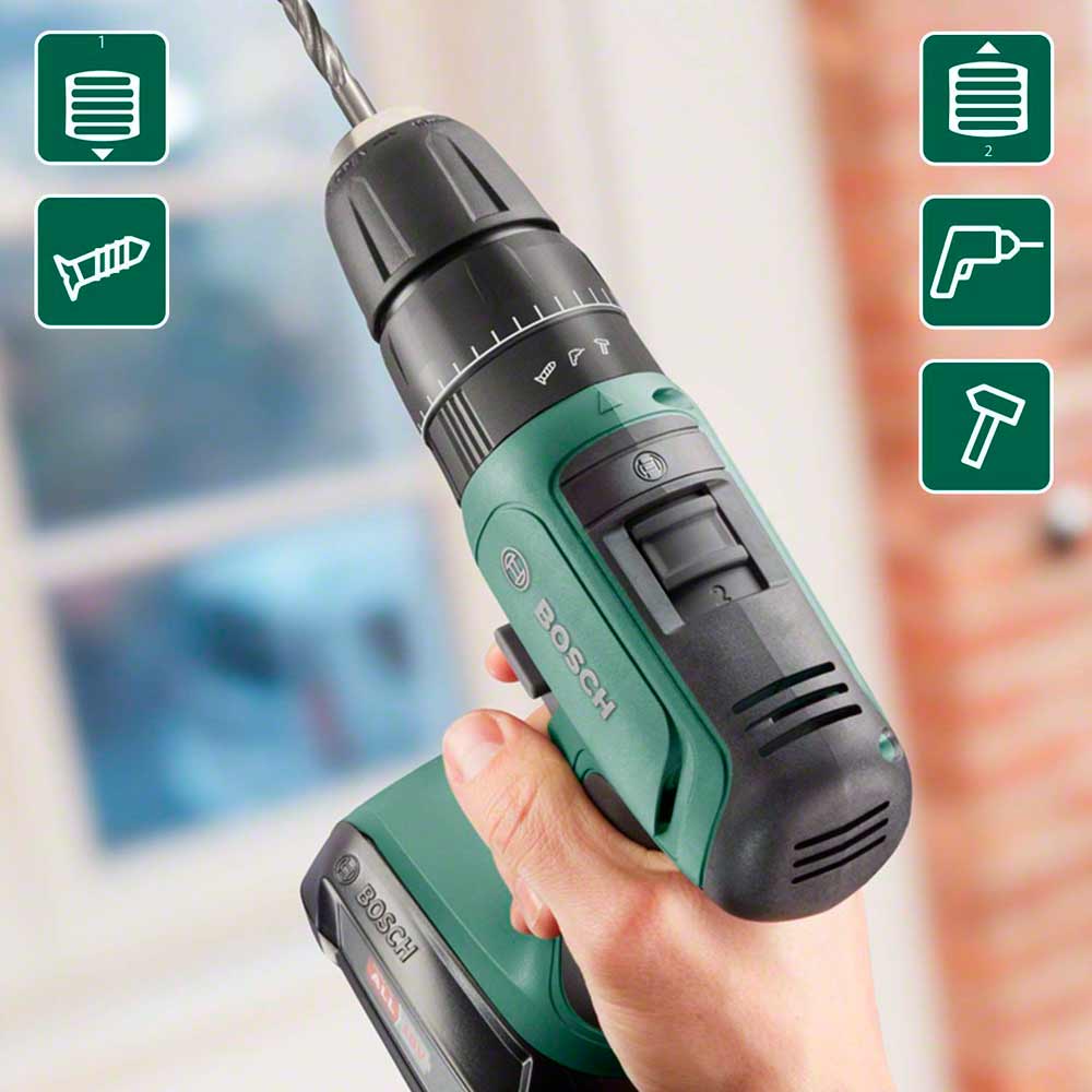 Masina de gaurit si insurubat  cu acumulator Bosch UniversalImpact 18V 2x1.5Ah, 06039C8101 photo 6