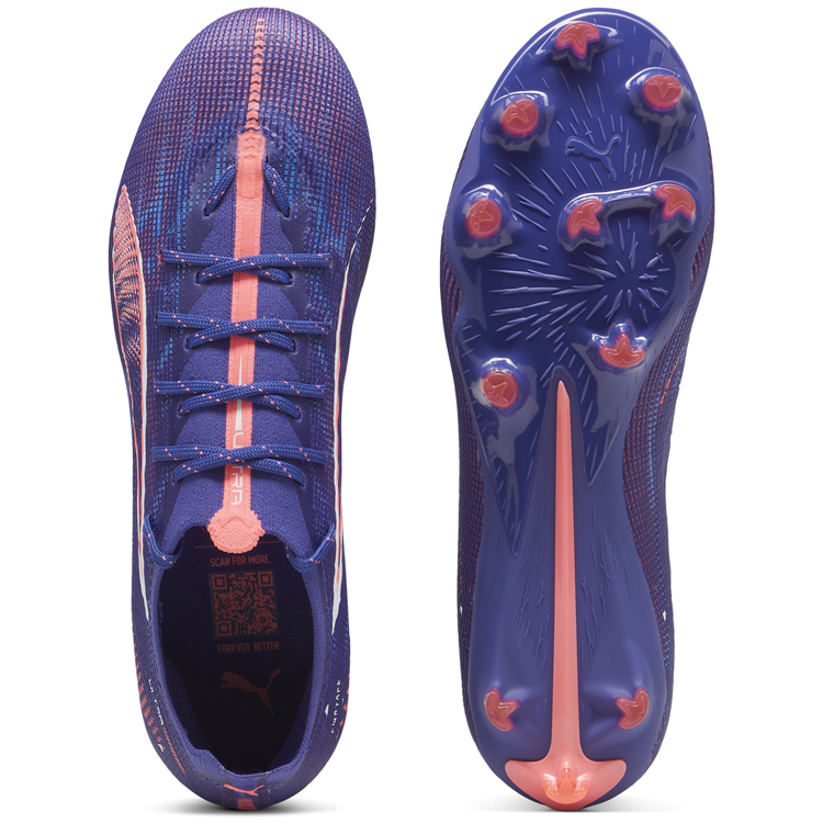 Ghete pentu fotbal Puma ULTRA 5 PRO FG/AG pt Barbati / 40 / Violet photo 5