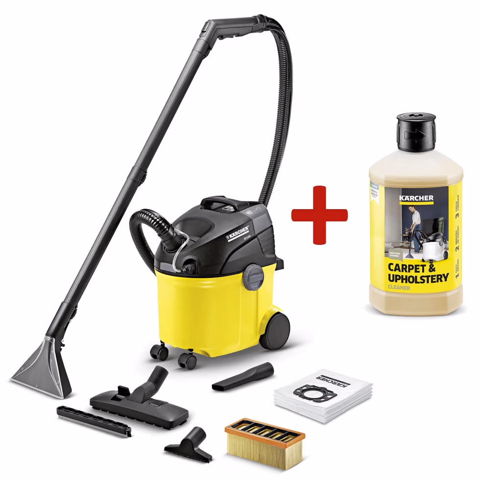 Aspirator de curatare umeda Karcher SE 5.100, 1400 W, Negru/Galben 