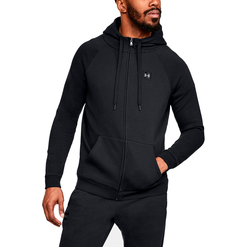 Hanorac pt bărbați Under Armour RIVAL FLEECE FZ HOODIE SM Negru photo 2