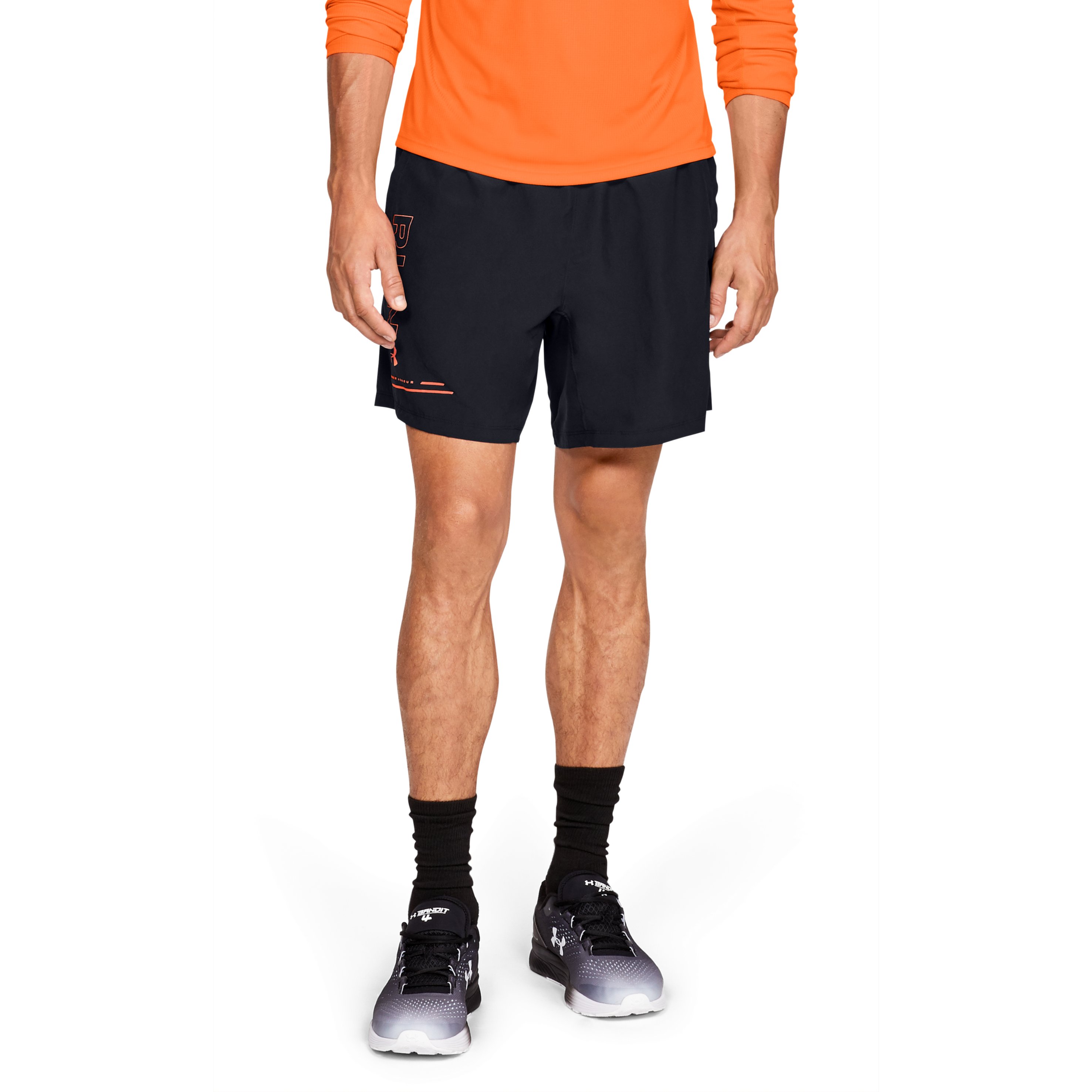Sorti de bărbați Under Armour UA SPEED STRIDE GRAPHIC 7'' WOVEN SHORT LG Negru photo 2