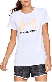 Футболка Under Armour Tech SSC Graphic / Женский / XS / Белый photo 3