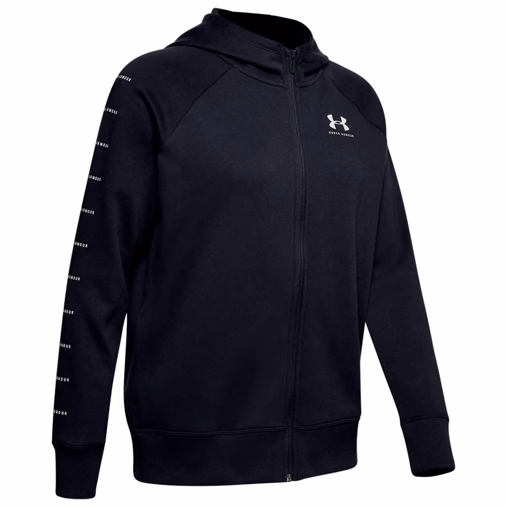  Under Armour RIVAL FLEECE SPORTSTYLE LC SLEEVE GRAPHIC FZ