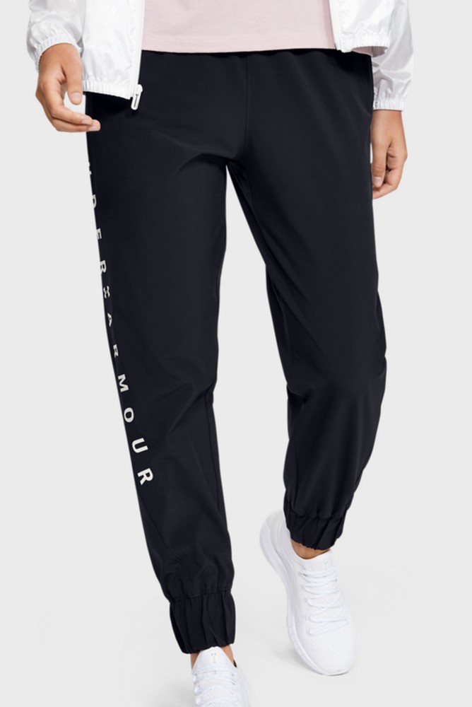 Брюки Under Armour WOVEN WM GRAPHIC PANTS / Женский / L / Черный photo 3