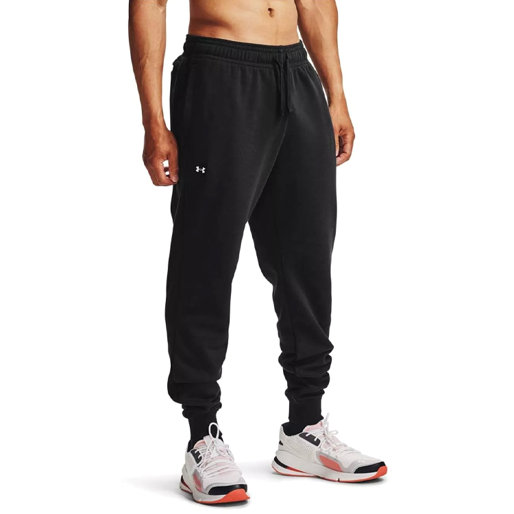 Брюки Under Armour UA Rival Fleece Joggers L Черный Мужской photo 3