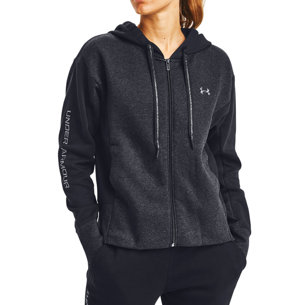 Толстовка Under Armour UA Rival Flce EMB CB FZ Hood L Черный Женский photo 2