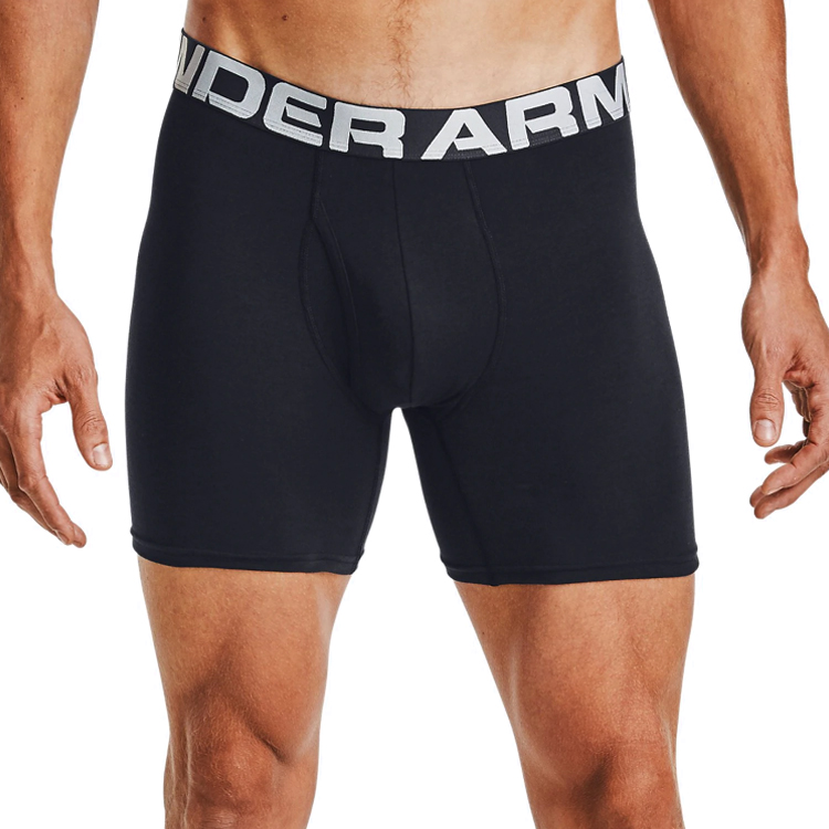 Boxeri Under Armour UA Charged Cotton 6in 3 Pack LG Negru Barbati photo 5