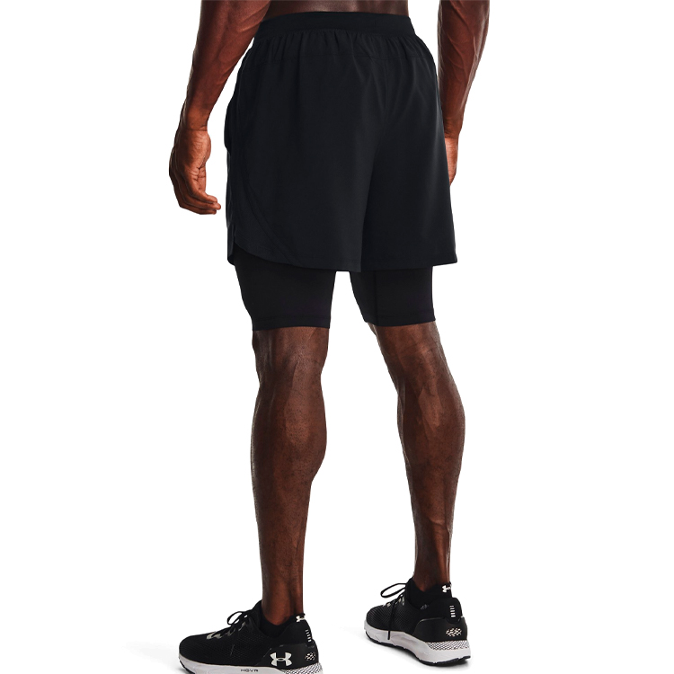 Sorti de bărbați Under Armour UA M LAUNCH SW 5 2N1 SHORT L Negru photo 3
