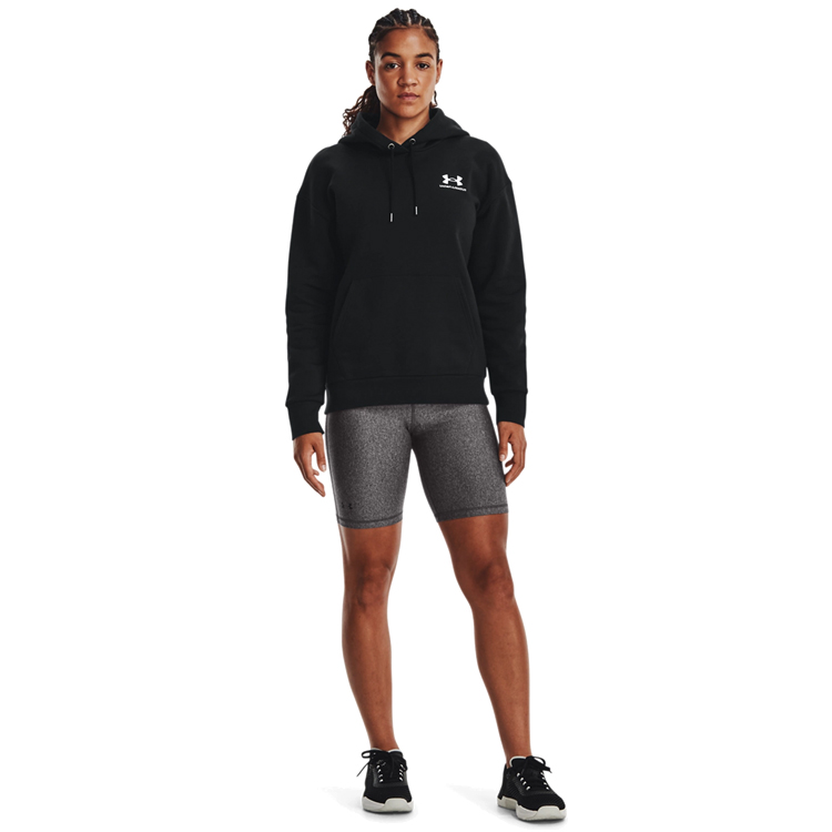 Hanorac Under Armour Essential Fleece Hoodie L Negru Femei photo 4