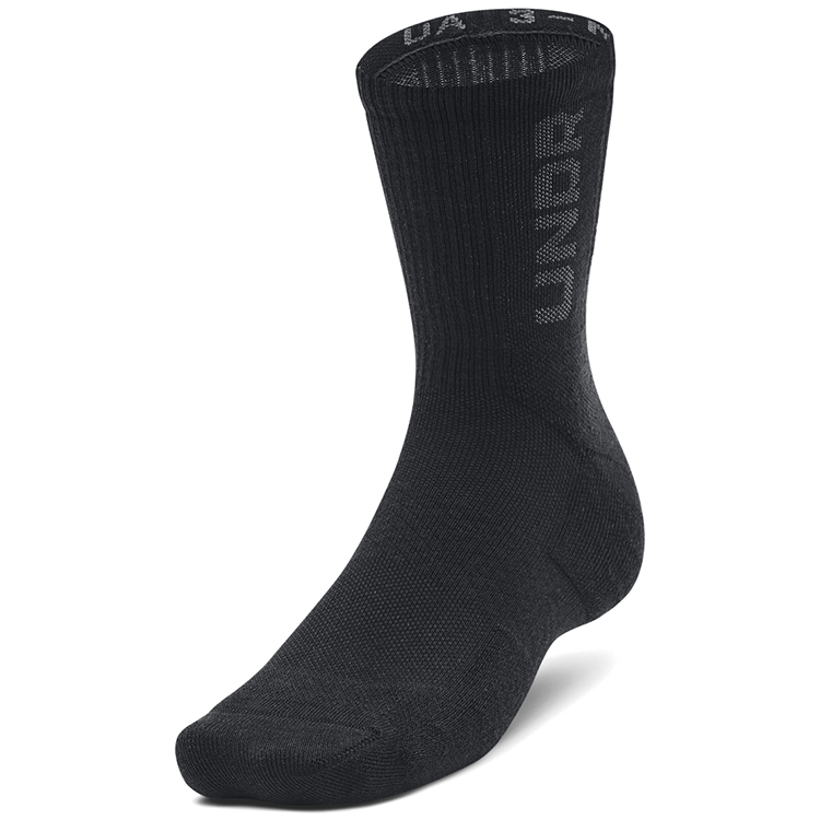 Sosete Unisex Under Armour UA 3-Maker 3pk Mid-Crew L Negru photo 2