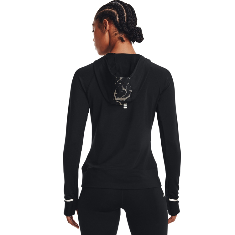 Hanorac Under Armour UA OutRun the Cold Hooded HZ / Femei / M / Negru photo 3