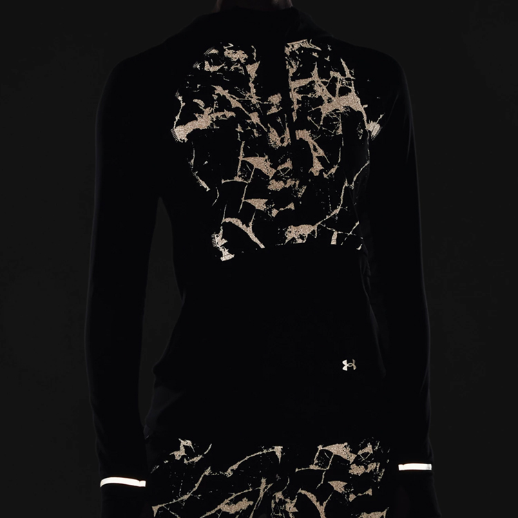 Hanorac Under Armour UA OutRun the Cold Hooded HZ / Femei / M / Negru photo 4