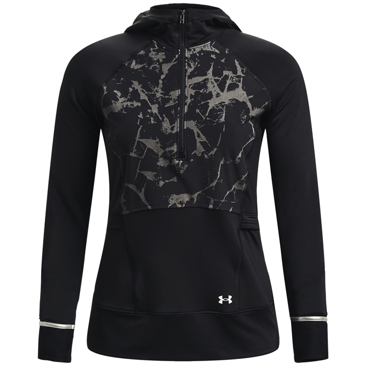 Hanorac Under Armour UA OutRun the Cold Hooded HZ / Femei / M / Negru photo 6