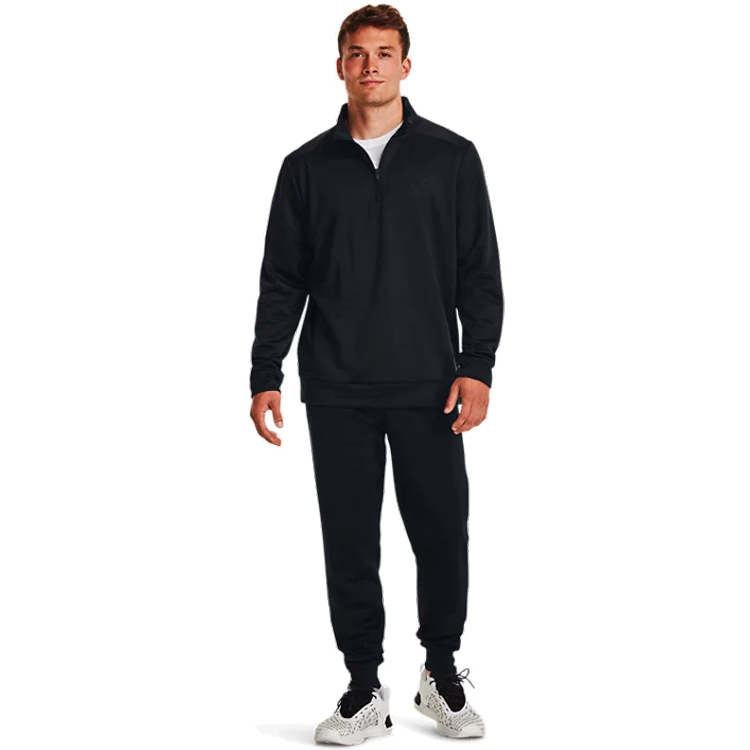 Мужская Толстовка Under Armour UA M ARMOUR FLEECE 1/4 ZIP S Черный photo 4