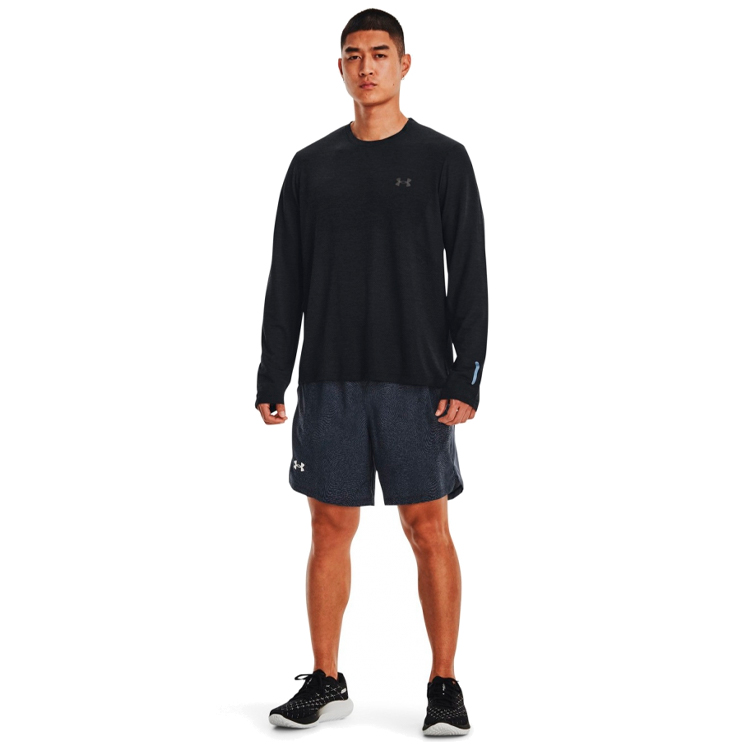 Hanorac pt bărbați Under Armour UA SEAMLESS STRIDE LS L Negru photo 2