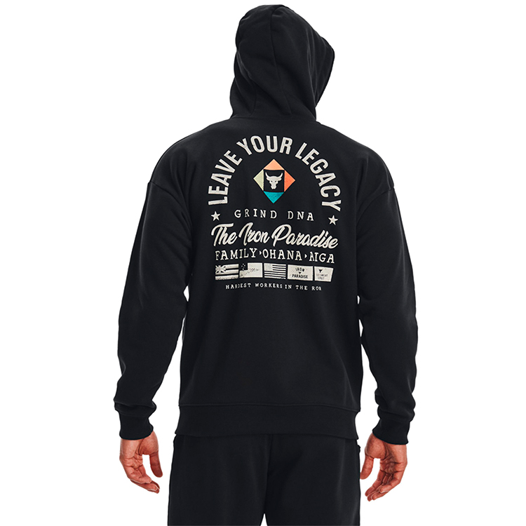 Hanorac pt bărbați Under Armour Pjt Rck HW Terry FZ Fam 3XL Negru photo 5