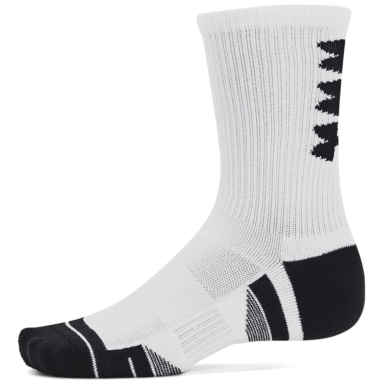 Sosete Unisex Under Armour UA Perf Tech Nov 3pk Crew L Alb photo 3