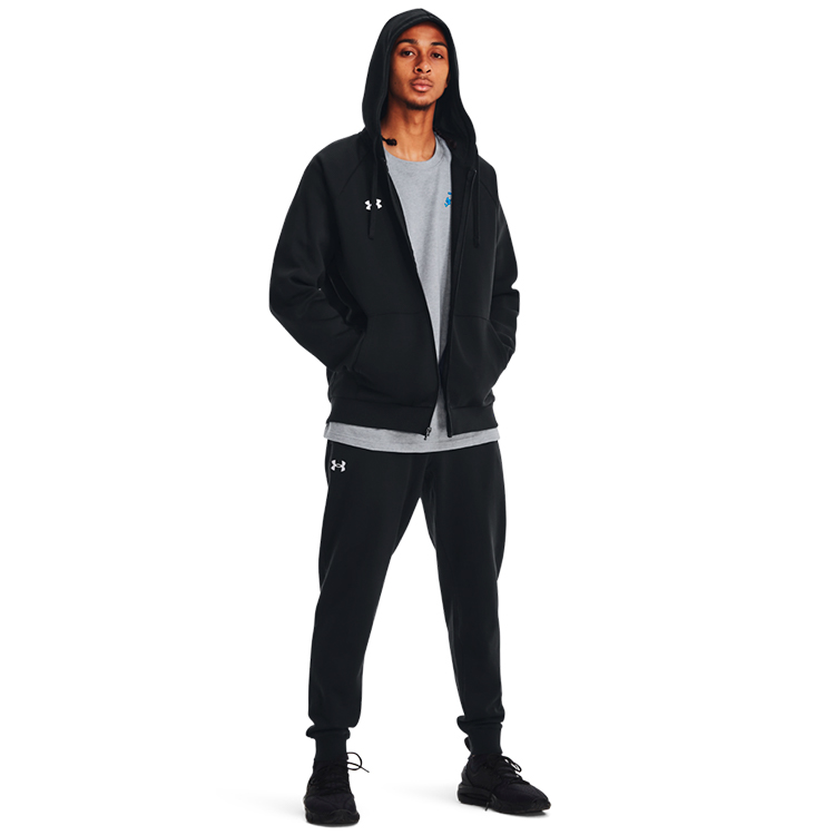 Hanorac pt bărbați Under Armour UA Rival Fleece FZ Hoodie S Negru photo 4