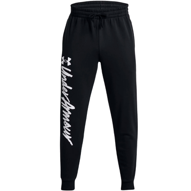 Брюки Under Armour UA Rival Fleece Graphic Jgrs S Черный Мужской photo 2