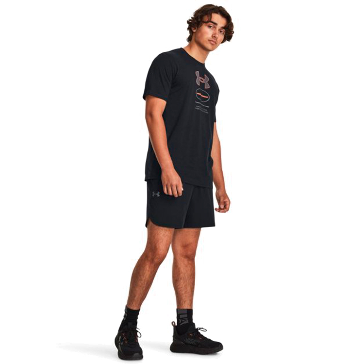 Tricou bărbătesc Under Armour UA M BRANDED GEL STACK SS 3XL Negru photo 2