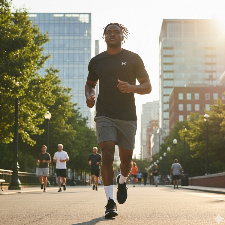 Футболка мужская Under Armour UA Launch Shortsleeve L Черный photo 7
