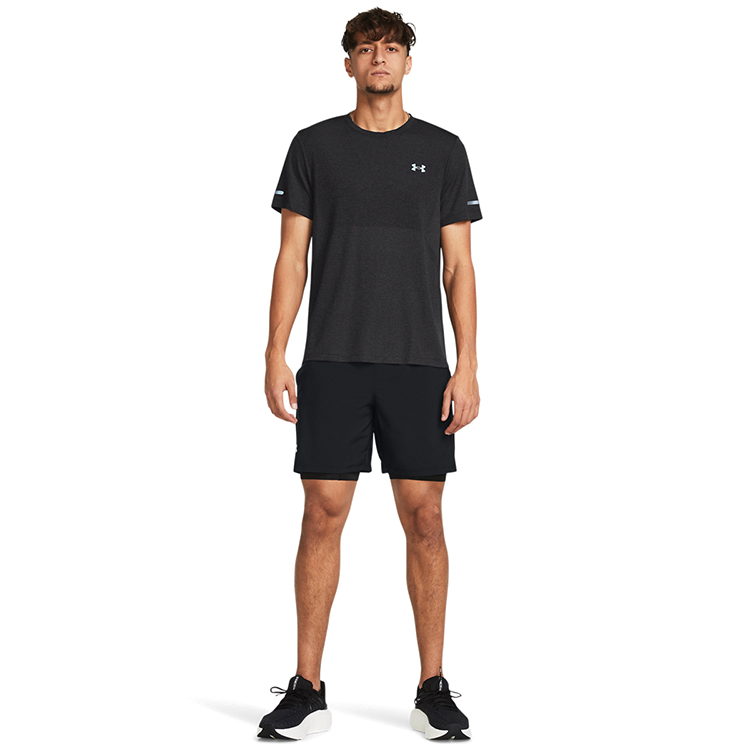 Sorti de bărbați Under Armour UA LAUNCH 5 2-IN-1 SHORTS L Negru photo 2